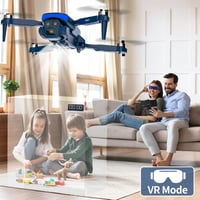Karuisrc LED Kék Lámpás Drón 1080P HD Kamerával, Kezdőknek, Kefenélküli Motorral, 5GHz WiFi FPV Átvitel, 3D Flip, Magasságtartás, Cserélhető 7