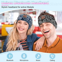 Bluetooth alvó fülhallgató ultravékony hangszóróval - ZRUHIG 2db, kék és fekete virágmintás 3