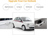 FIAT 500 króm külső ajtókilincs, bal oldali, 2012-2018 modellekhez 8