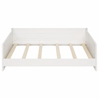 vidaXL Kihúzható Kanapéágy Tömör Fenyőből, Fehér, 2x80x200 cm, Matrac Nélkül – hiányzó ágyrács, sérült léc (bemutató darab) 1
