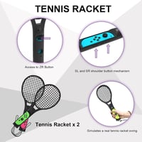 BootyBay 12 az 1-ben Nintendo Switch Sport Kiegészítő Készlet - Családi Játékcsomag Tennis, Golf és Kard Tartozékokkal Switch és OLED Konzol 8