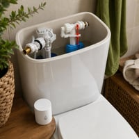 WC-mentő gyorscsomag: úszószelep + öblítőmechanizmus szűrővel + vízszivárgás-érzékelő 1
