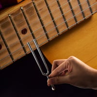Professzionális A440 Hz hangvilla szett hegedűhöz, gitárhoz - rozsdamentes acél, táskával 4