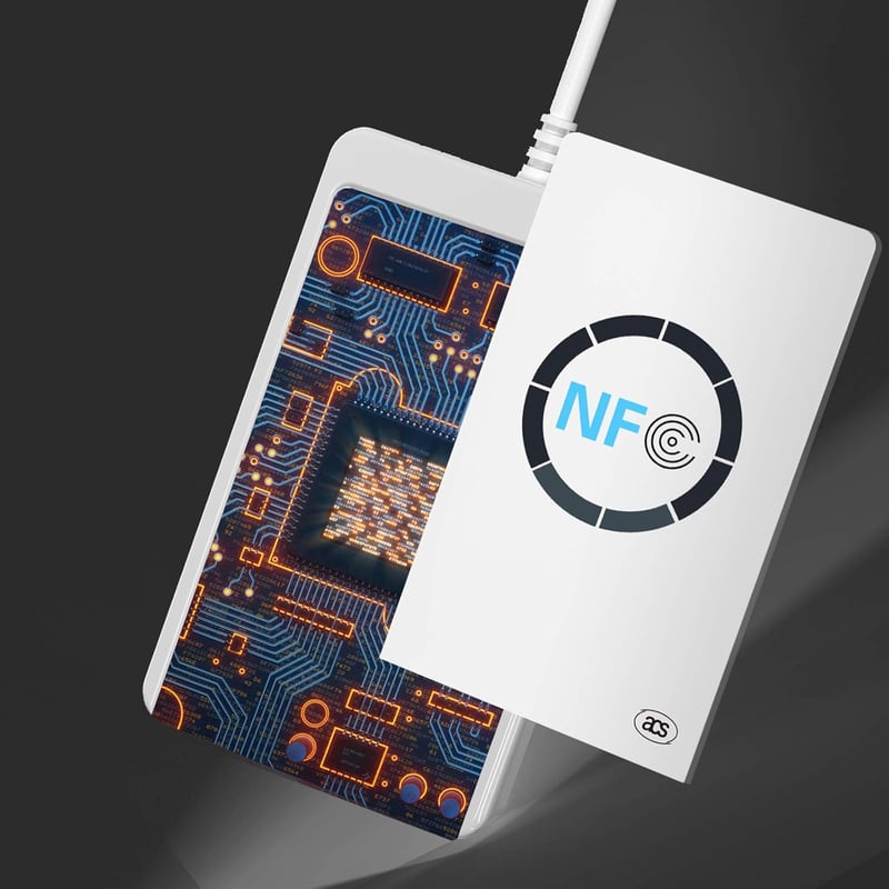 ACR122U NFC RFID Kártyaolvasó és -író USB Csatlakozással, Nagy Sebességű Kontaktmentes Eszköz