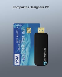 BrosTrend AC1200 USB WiFi adapter Linux rendszerekhez és Windows 11-hez, 5GHz/2.4GHz 8
