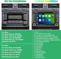 Volkswagen 7" érintőképernyős autórádió CarPlay és Android Auto támogatással - Polo, Passat, Tiguan, EOS 3