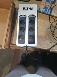 Záložný zdroj (UPS) Eaton 3S 550 DIN, 550 VA, 6 zásuviek DIN, USB, prepäťová ochrana, čiernobiela farba — (stav: pozri 2. obrázok) 2