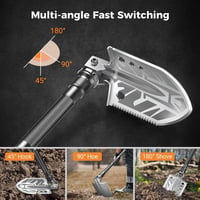Sahara Sailor 23 az 1-ben összecsukható multifunkciós túralapát, 3 hosszúságú, 180°-ban forgatható 6