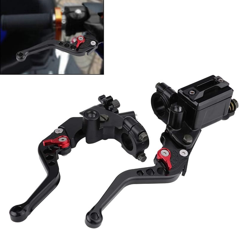 Keenso 7/8" hidraulikus fék- és kuplungkar szett motorkerékpárhoz