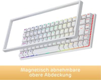RK Royal Kludge RK84 kompakt TKL mechanikus gamer billentyűzet, barna kapcsolók, RGB 6