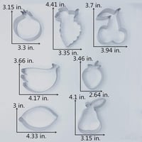 Rozsdamentes Acél Gyümölcsformájú Süteménykiszúró Szett, 7 db-os 4