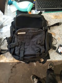 Rucsac tactic ELITRAINX V2 45L, negru, impermeabil, Oxford 1000D, cu compartiment pentru încălțăminte și laptop — fermoar desprins (stare: vezi a 2-a poză) 3