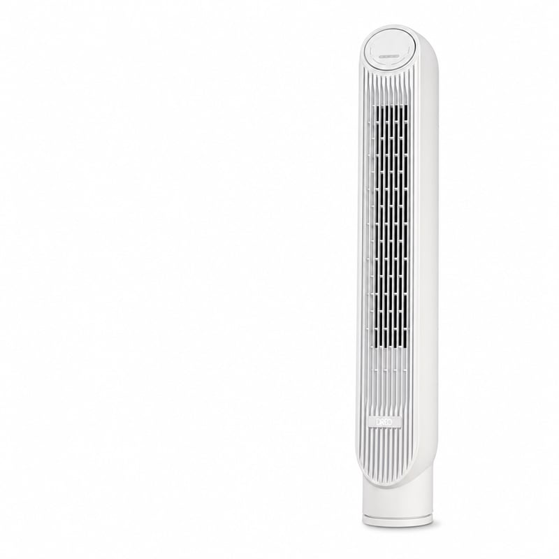 Stĺpový ventilátor Dreo Nomad One 92 cm čierny, 90° oscilácia — chybný, na náhradné diely: Chýba diaľkový ovládač a podstavec (stav: pozri 2. obrázok)