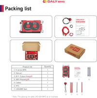 DALY Smart 4S BMS 12V WiFi Modullal - LiFePO4 Lítium Akkumulátor Védelmi Rendszer CAN/RS485 Kommunikációval, 100A Terhelhetőség 7