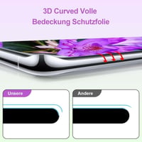 Samsung Galaxy Note 8 Edzett Üveg Védőfólia - 9H Keménység, 2 db, Fekete Keret 4