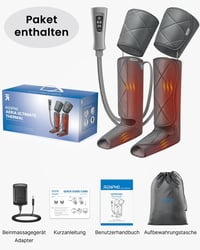 RENPHO Lábmasszírozó Készülék - Légkompressziós Masszázs 6 Móddal, Vérkeringés Javításra, Izomfáradtság és Ödéma Enyhítésre, Állítható Méret 8