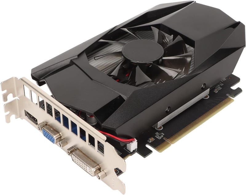 ASHATA HD7670 jatekgrafikus karta 4GB GDDR5 128 bites PCI Express x16 2.1 hutessel DirectX 11 támogatással