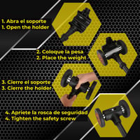 BBGuards Kettlebell-Súlyzó Adapter Konverter Kettlebell Súlyzó Kettlebell Barbell Bar Dual Use Home Fitness Set Markolat és Súlyzó Rúd 6