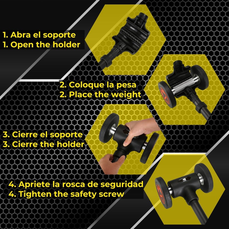 BBGuards Kettlebell-Súlyzó Adapter Konverter Kettlebell Súlyzó Kettlebell Barbell Bar Dual Use Home Fitness Set Markolat és Súlyzó Rúd