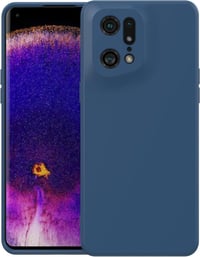 OPPO Find X5 Pro 5G kék szilikon védőtok - Foluu mikroszálas, ütésálló 1