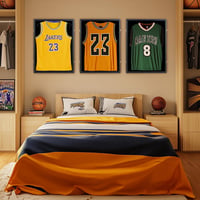 Walasis Mezkeretező 60x80 cm - 3D Vitrin Mez Kiállításához, Futball, Kosárlabda Pólók Tárolására, Modern Fekete Sportrelikvia Keret Felnőtte 4