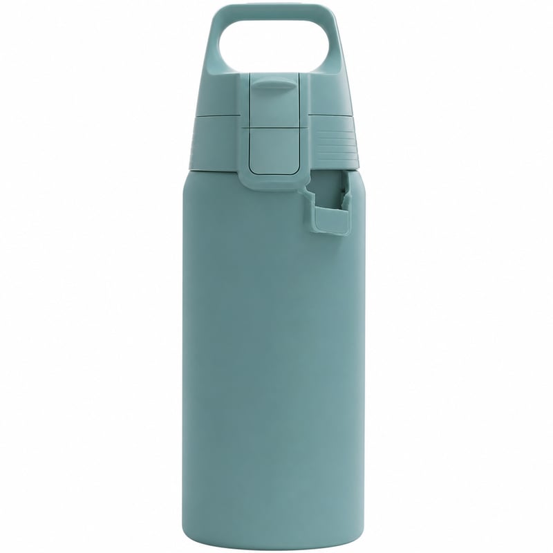 SIGG Shield Therm One termos boca 0,5 L sivo-plava - NEISPRAVNO: — neispravno, djelomično radi: slomljen zatvarač poklopca (stanje: vidi sliku 2)