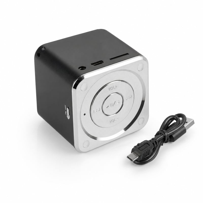 MusicMan Mini Soundstation hordozható hangszóró — hibás, alkatrésznek: nem kapcsol be / nem működik (állapot: lásd a 2. képet)