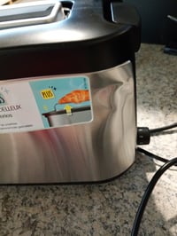Tefal Element TL4308 kenyérpirító 1000W hosszú nyílás 7 barnulási fokozat inox-fekete - enyhén sérült — horpadás (állapot: lásd a 2. képet) 2