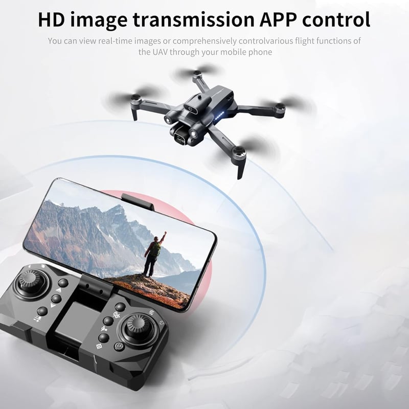 Goolsky LS-S1S 4K Drón - Profi Kamerás Quadcopter Akadályérzékelővel és Optikai Pozicionálással
