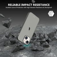 Apple iPhone 13 Mini Védőtok - Szürke Áttetsző Szilikon, Beépített Képernyővédővel 5