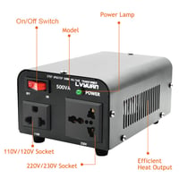 Yinleader 500W Automata Feszültségstabilizátor - 110V/220V Átalakító 5