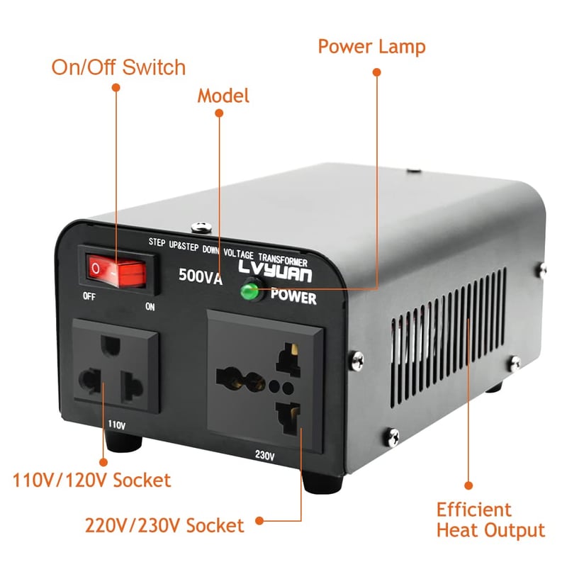 Yinleader 500W Automata Feszültségstabilizátor - 110V/220V Átalakító
