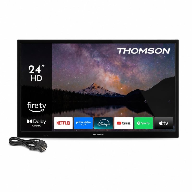 Thomson 24HF2S35 Smart Fire TV 24 inča (60 cm) HD televizor - Alexa, Triple — nedostaju nožice za TV, prijavljen (stanje: vidi 2. sliku)
