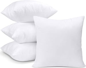 Utopia Bedding set od 4 bijela jastuka 50x50 cm - Punjenje za ukrasne jastuke, za kauč