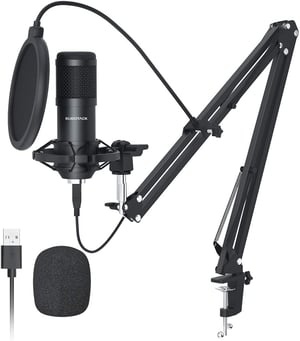 SUDOTACK USB Gaming Mikrofon Kondenzátor PC Streaming Podcast Felvételhez