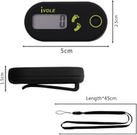 HIQE-FL 3D Lépésszámláló Klippel és Nyakpánttal - Pontos, Egyszerű, Telefon Nélküli 2