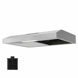 CIARRA AWS6903D 60 cm ugradbena napa, nehrđajući čelik, srebrna — Nedostaje jedna rešetka filtera (stanje: vidi 2. sliku)