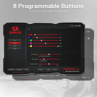 Redragon M690 PRO Vezeték nélküli Fehér Gamer Egér 8000 DPI 8 Makrógombbal 7