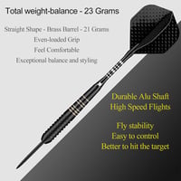 Sanfeng Profi Steeldarts Szett 23g - 3db Fém Hegyű Nyíl, Kiegészítőkkel 4