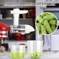 KitchenAid gyümölcspréshez feltét: lassú préselésű citrusfacsaró és zöldség-gyümölcs aprító (fehér) 2