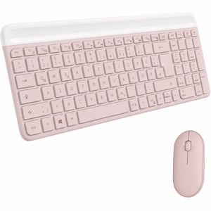 Tastatură și mouse wireless Logitech MK470 Slim Combo — defect, funcționează parțial: lipsește tasta săgeată jos (stare: vezi poza 2)