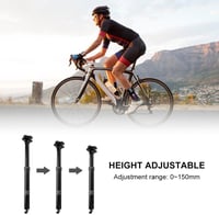 DONGKER Teleszkópos Nyeregcső Hegyi Kerékpárhoz, Hidraulikus, 30.9/31.6 mm x 445 mm, Alumínium, Állítható Magasságú Ülésszár MTB Biciklihez 7
