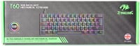 Kompakt 60% RGB Gamer Billentyűzet, Kék Kapcsolós, 62 Gombos, USB-C, Kék 9