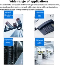 CTRICALVER Telefonkábel Csatlakozó Készlet 174 db - UY/UY2/UR/UR2/UG Egymagos Vezeték Összekötő Szett Gél Töltéssel Telefonvonalakhoz 5