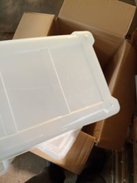 Cutie de Depozitare Transparentă cu Capac Iris Ohyama BSB-55 55L – Set de 2 bucăți (Set Parțial), Stivuibilă, cu Mânere, Plastic fără BPA 5