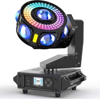 100W RGBW LED Moving Head Színpadi és Diszkó Fényszóró - 19/25 Csatornás Színpadi Lámpa Esküvőre, Partikra, Klubokba 1