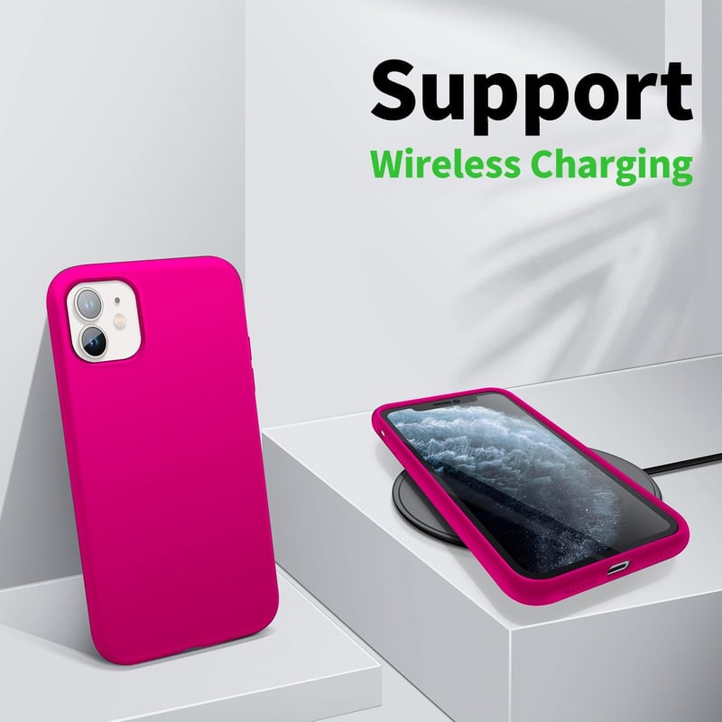 iPhone 11 Prémium Sárkánygyümölcs Színű Szilikon Tok Kameravédelemmel