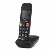 Bezdrôtový telefón pre seniorov Gigaset E290 s veľkými tlačidlami, čierny — chybný — chybný, na náhradné diely: chybný napájací zdroj (stav: pozri 2. obrázok) 1