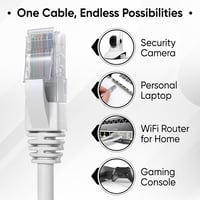 Mr. Tronic 5m-es Cat5E Ethernet kábel, gyors internethez, RJ45 csatlakozóval, szürke 7