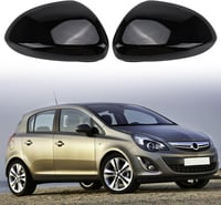 Opel Corsa D/E fényes fekete tükörborítás 2006-2019 modellekhez 1